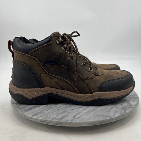Cody James Mens 11 Boots Brown Work Lace Up Waterproof Mid Top Shoes BCJ0WR0W53 main image 8